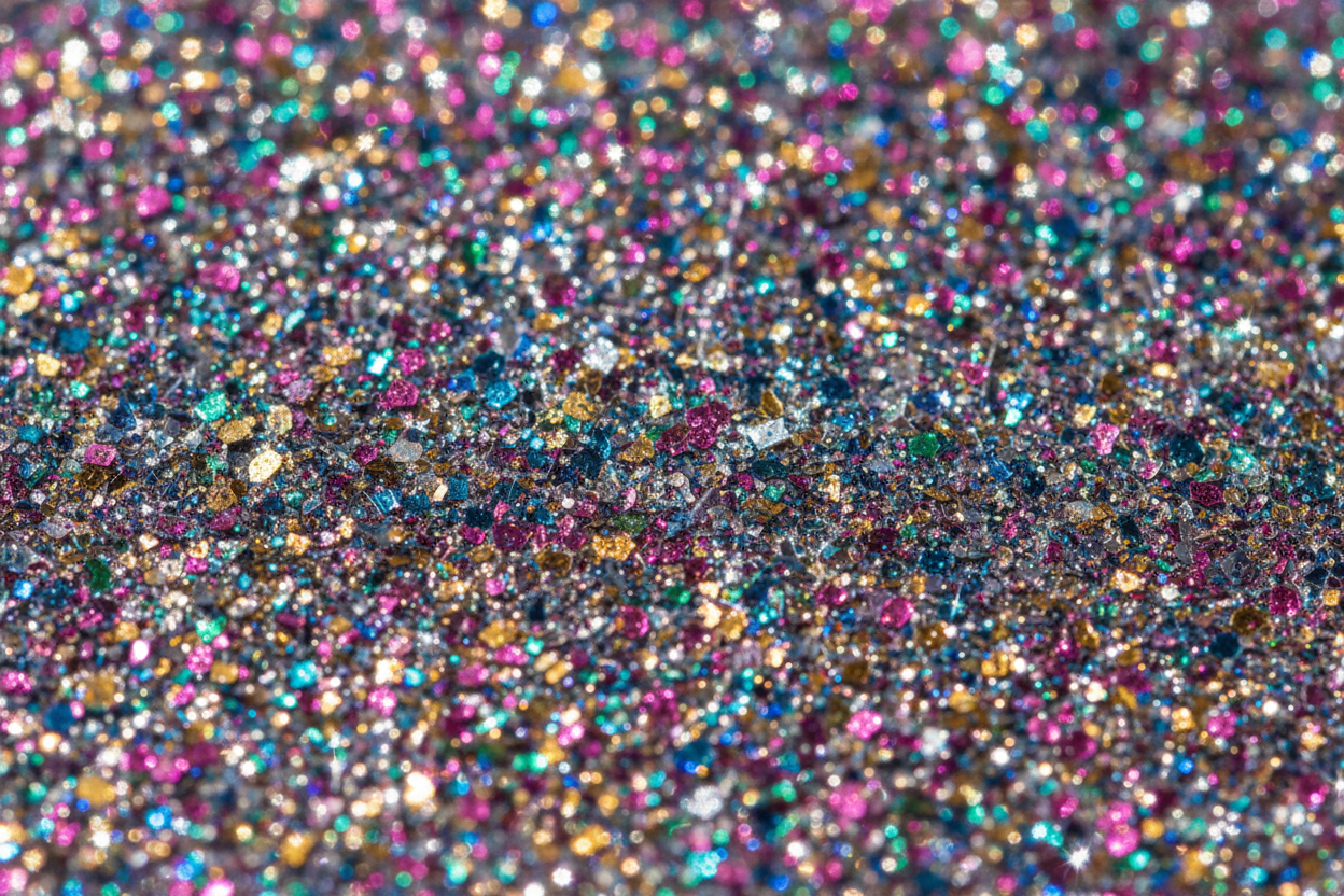 Colorful bright glitter
